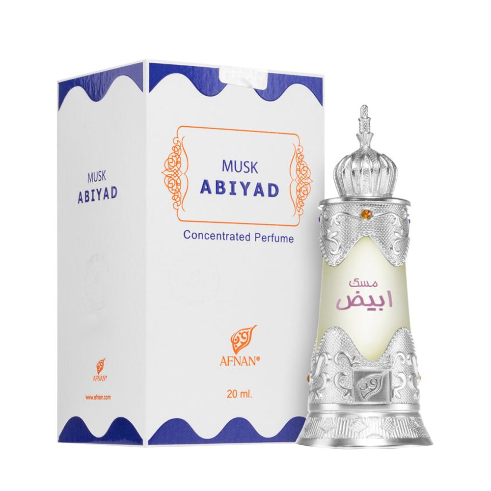Afnan-Musk Abiyad Perfume Oil .67 FL.OZ