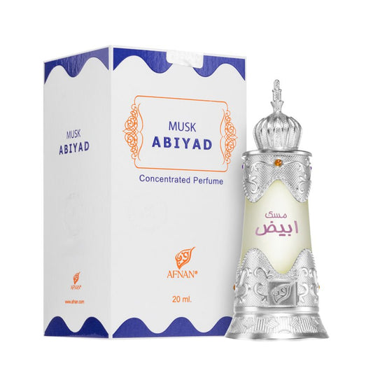 Afnan-Musk Abiyad Perfume Oil .67 FL.OZ