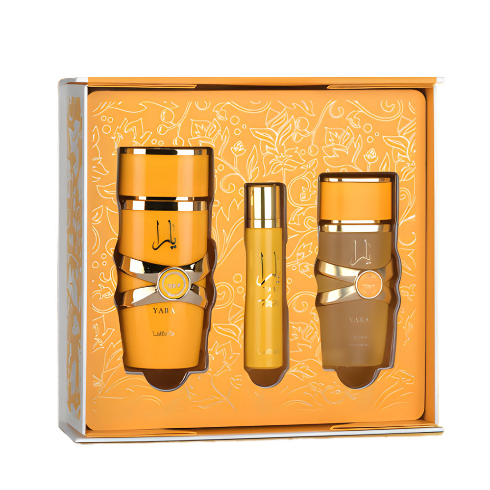 Lattafa-Yara Tous 3pc Gift Set Includes 3.4 EDP, .40 EDP & 1.7 Hair Mist